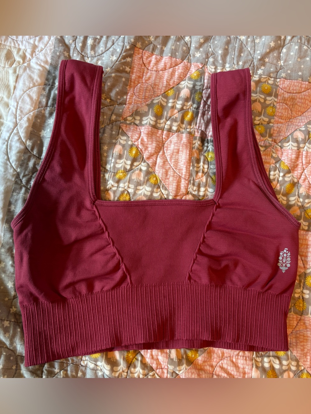 Free People Good Karma Square Neck Bra